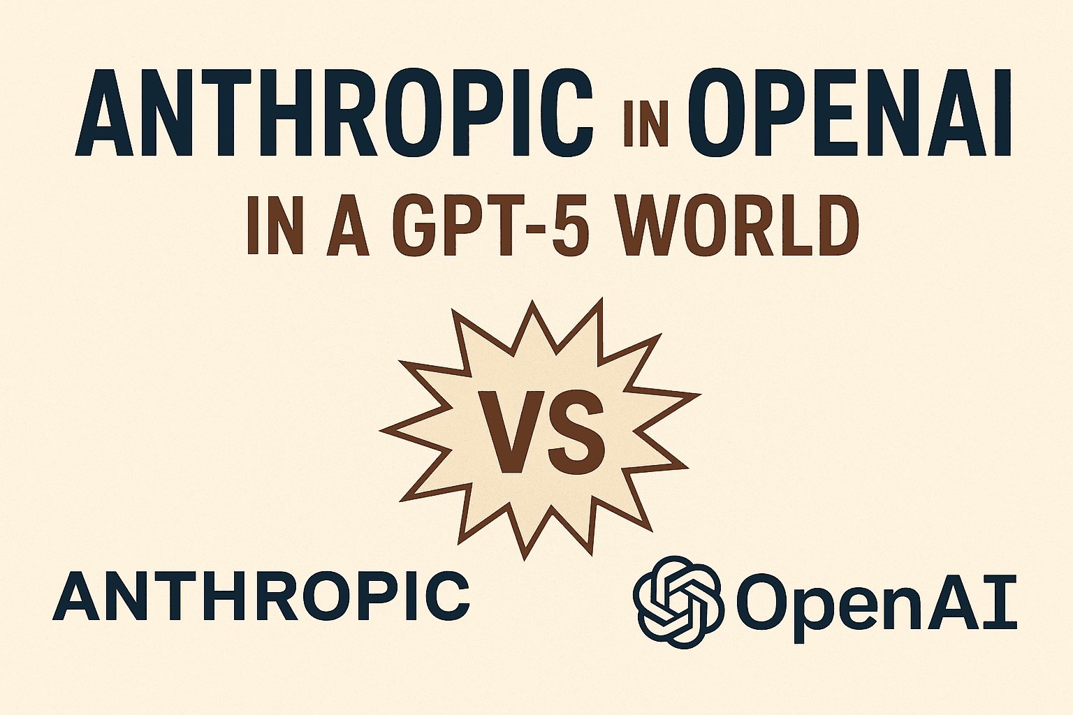 Anthropic versus OpenAI in a GPT 5 World