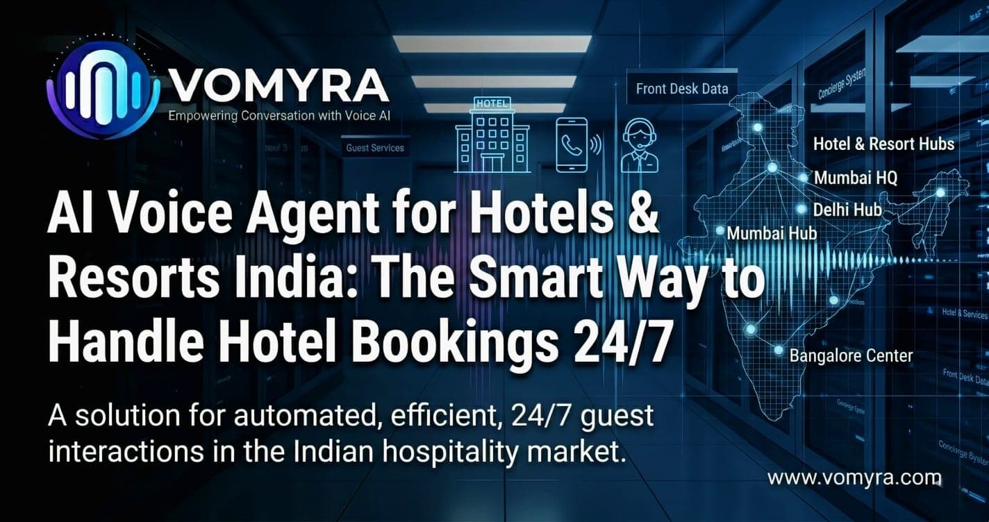 AI Voice Agent for Hotels & Resorts India: The Smart Way to Handle Hotel Bookings 24/7